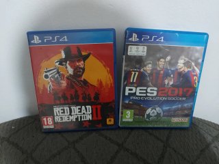 Lote 2 juegos PS4 Red Dead Redemption 2 y PES 2017