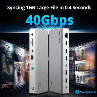 Dock Thunderbolt 4 13‐en‐1 con 8K y 96W