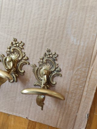 Colgadores Latón Vintage Estilo Francés Rococo