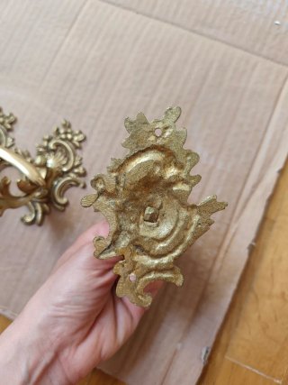 Colgadores Latón Vintage Estilo Francés Rococo