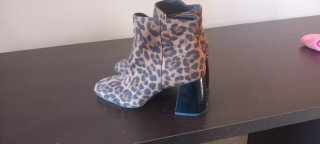 Botines Animal Print Tacón