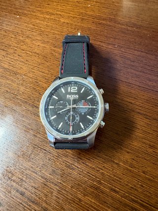 Reloj Hugo Boss Negro y Plateado