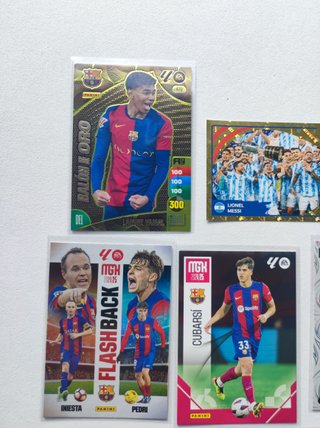 Lote 14 cromos  Yamal, Messi, Endrick, Pedri