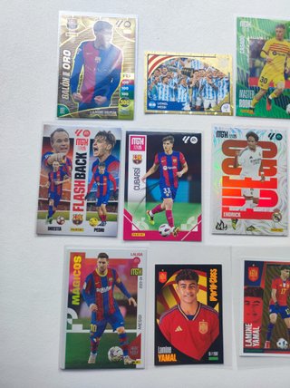 Lote 14 cromos  Yamal, Messi, Endrick, Pedri