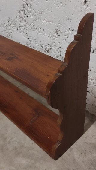 Estantería pared rústica madera maciza
