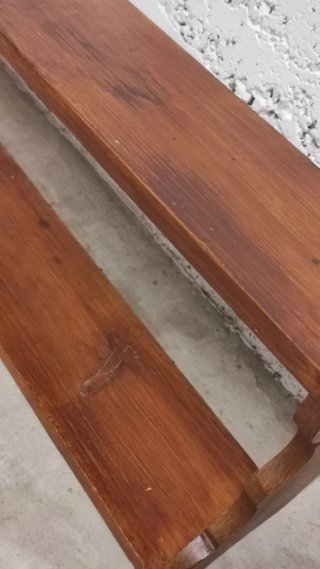 Estantería pared rústica madera maciza