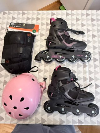 Patines Oxelo T.37 + Casco + Protecciones