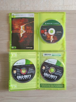 Lote 5 Juegos Xbox 360: Batman, AC, CoD, RE
