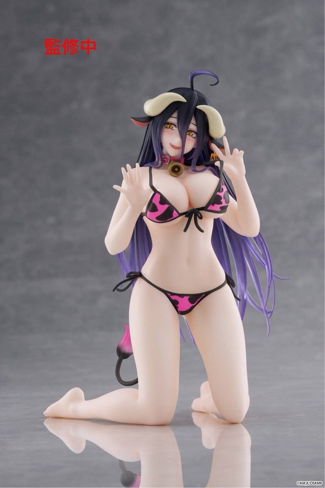 Albedo Pink Cow-Print Swimsuit Ver. Desktop Cute