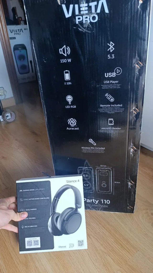 Pack de altavoz Party 110 y auriculares Silence 4