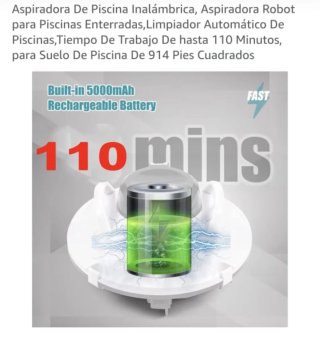 Aspiradora Robot Piscina GERRI Inalámbrica