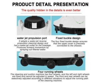 Aspiradora Robot Piscina GERRI Inalámbrica