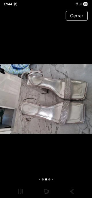 Sandalias Zara brillantes 37