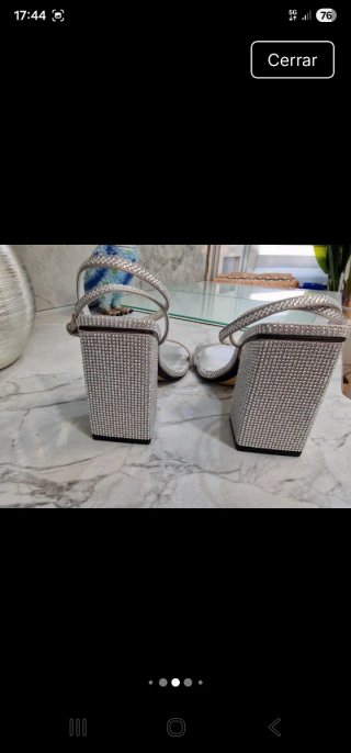 Sandalias Zara brillantes 37