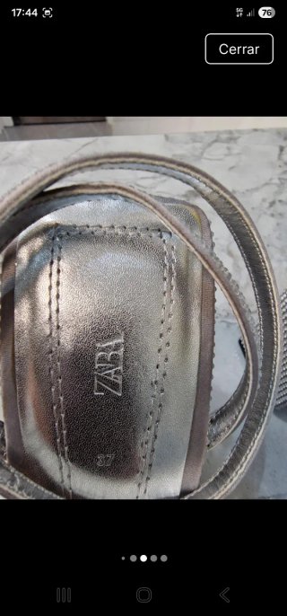 Sandalias Zara brillantes 37