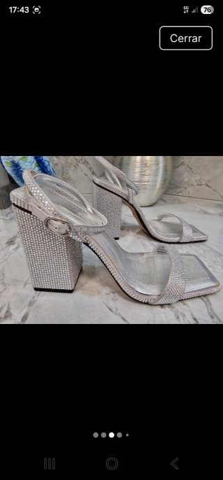 Sandalias Zara brillantes 37