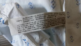 Juego Sábanas Zara Home Algodón Azul/Blanco