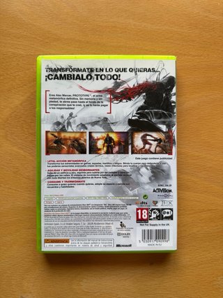 Prototype Xbox 360 Clásicos Español
