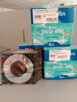 Mini DVD Regrabable Verbatim 5 Unidades