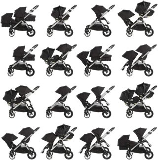 Cochecito Gemelar City Select Negro