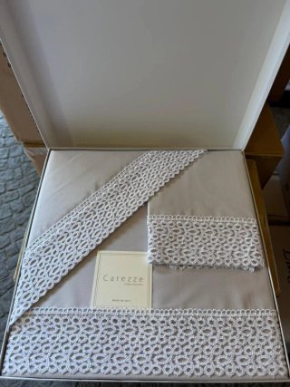 Completo letto matrimoniale Carezze pizzo