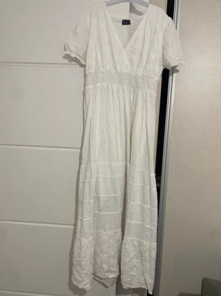 Vestido blanco bordado
