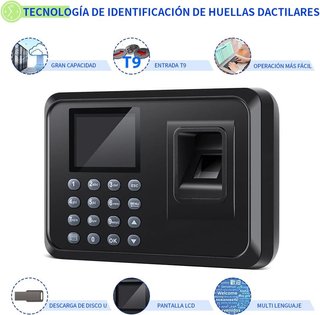 Control Horario Huella Dactilar y PIN