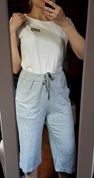 Pantalones cortos de algodón grises