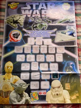 Poster Cromos Star Wars Chupa Chups Fantasy Ball
