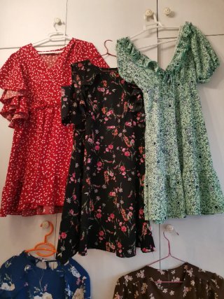 Pack 5 Vestidos Verano Estampados TALLA S