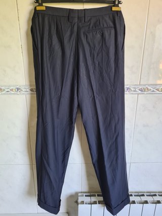 Lote 2 Pantalones Traje Negros Talla 54 XXXL