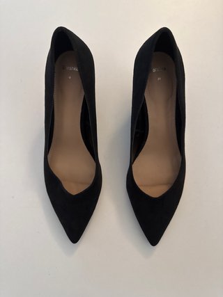 Zapatos de tacón Bershka negros talla 38