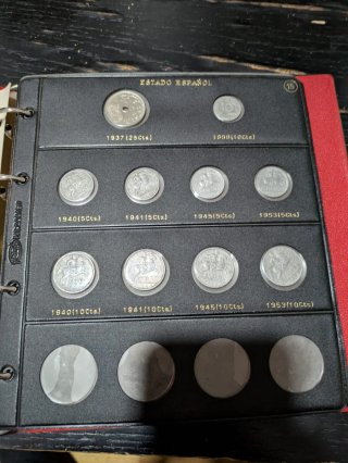 Álbum de monedas Estado Español