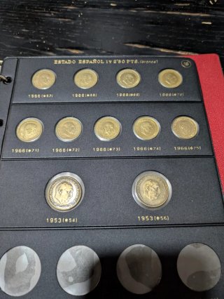 Álbum de monedas Estado Español