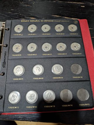 Álbum de monedas Estado Español