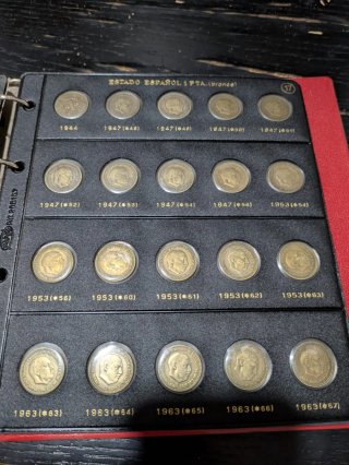 Álbum de monedas Estado Español