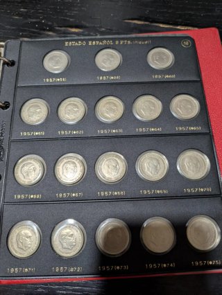 Álbum de monedas Estado Español