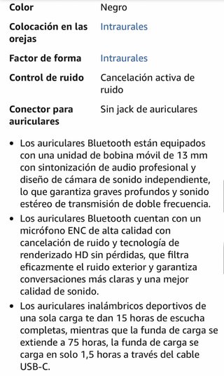 Auriculares inalambrico Deportivos Bluetooth 5.4