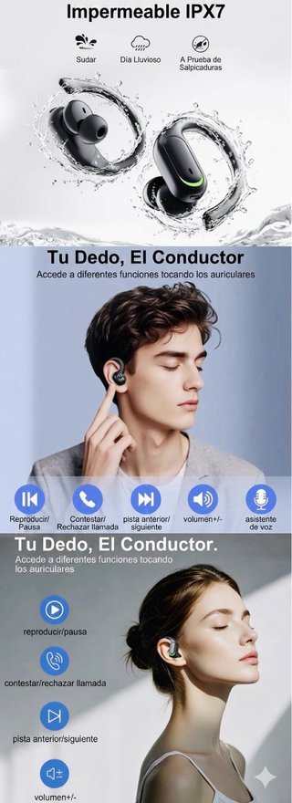 Auriculares inalambrico Deportivos Bluetooth 5.4