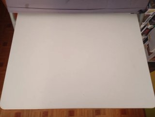 Escritorio plegable blanco-gris