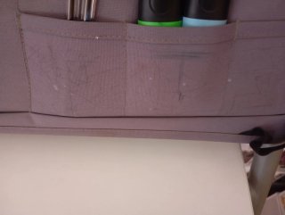 Escritorio plegable blanco-gris