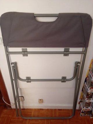 Escritorio plegable blanco-gris