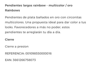 Pendientes Agatha Paris baño oro con circonitas