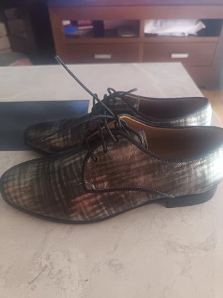 Zapatos de vestir mujer oro/plata