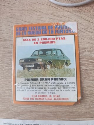 Folleto Publicidad Renault 12 TL Antiguo