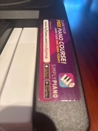 Piano RockJam RJ761 con pedal y auriculares