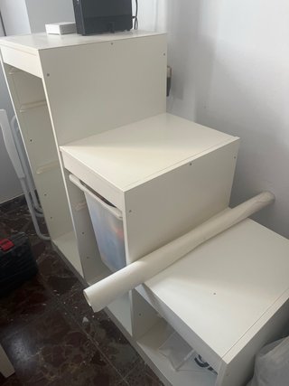 Mueble de almacenaje modular blanco