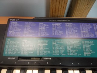 Tastiere Yamaha PSR-77 Nero