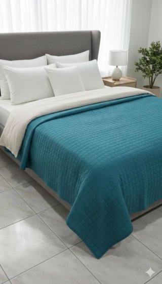 Coperta trapuntata rosa