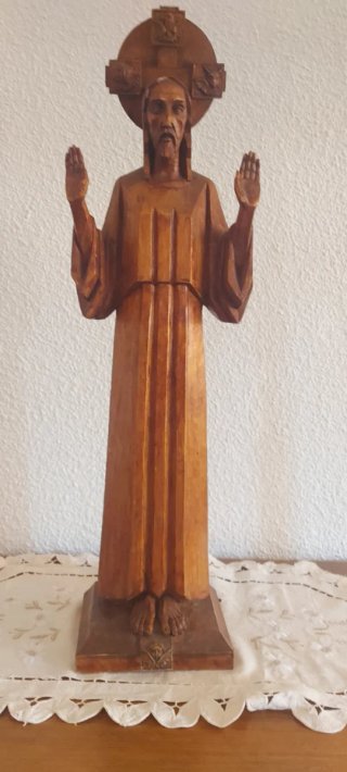 Figura Cristo madera tallada